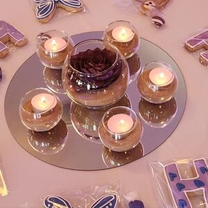 Mirror centerpieces